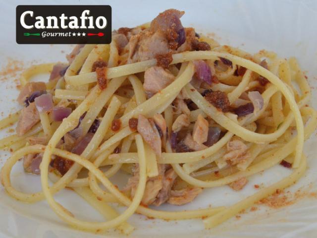 Spaghetti con Tonno e Bottarga